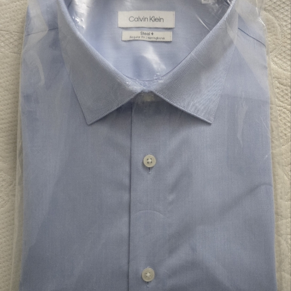 Calvin Klein Men's Light Blue Shirt